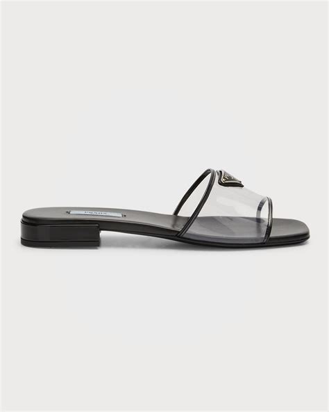 prada sandali flat|prada transparent sandals.